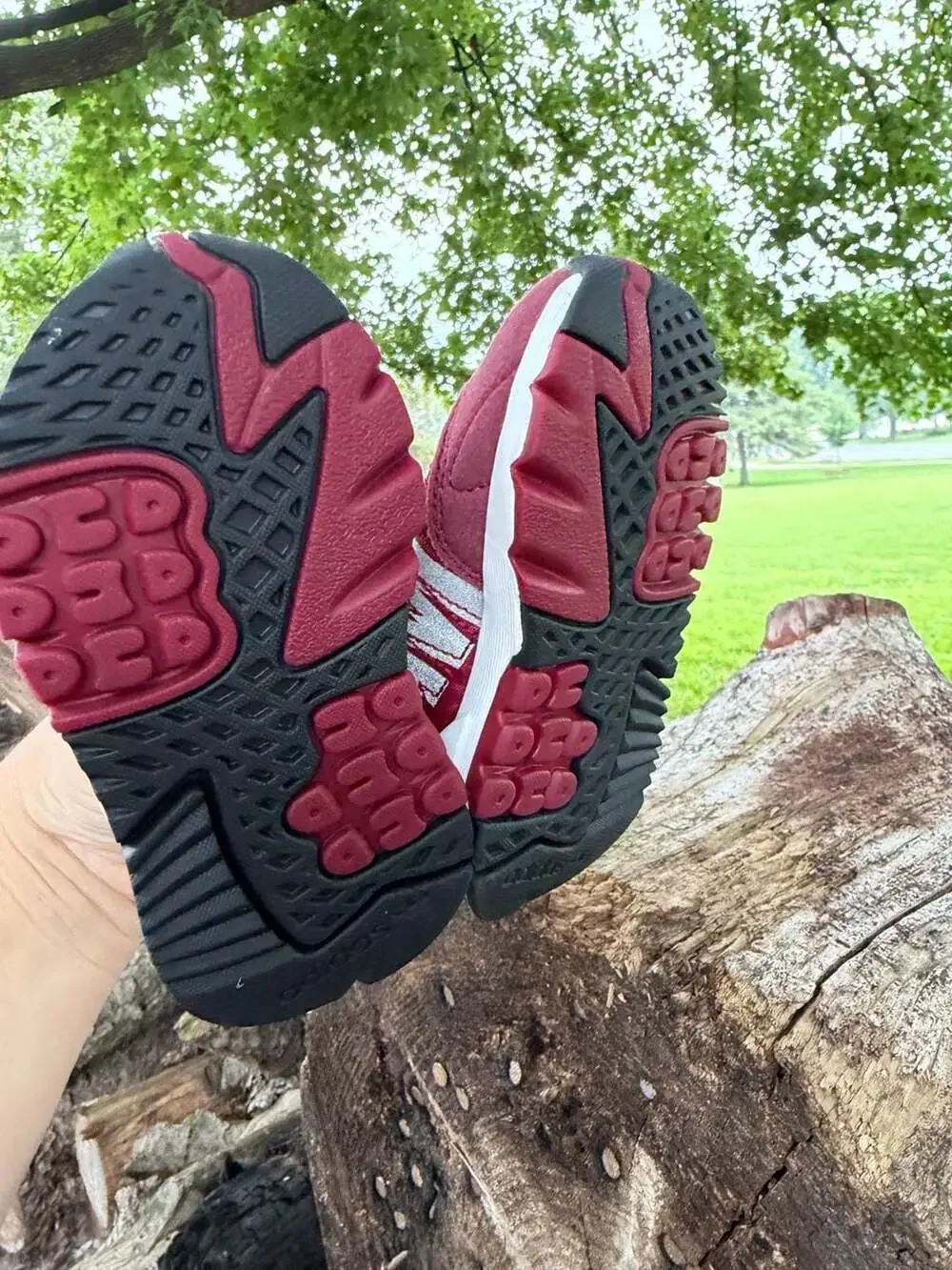 Adidas x 3M Nite Jogger Athletic Sneakers Collegiate Burgundy Red